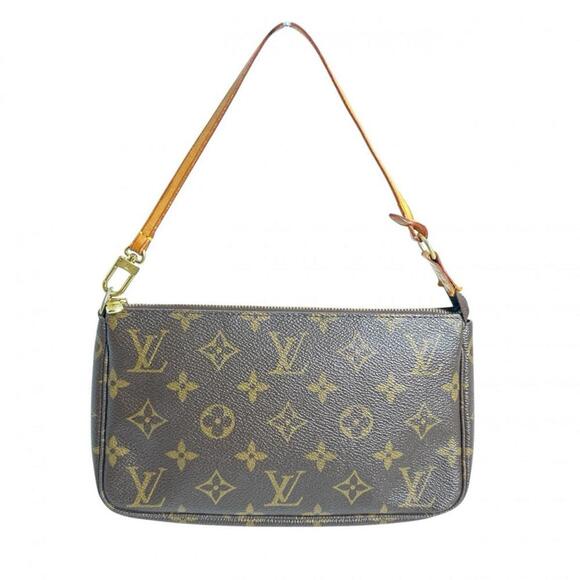 LOUIS VUITTON Brown Monogram Pouch - Picture 1 of 9